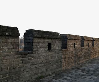 青砖城墙免抠