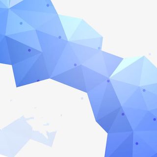 蓝色三角形免抠