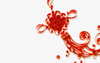 中国风剪纸彩结免抠