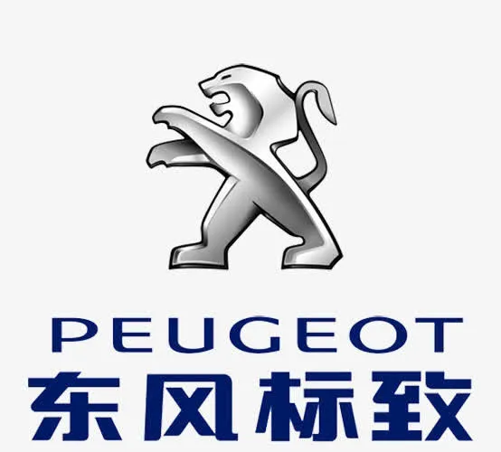 东风标致蓝色logo免抠