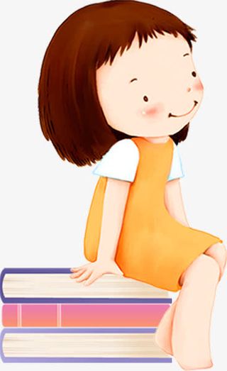 手绘小女孩免抠