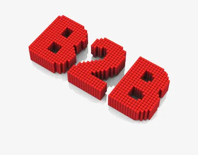 红色B2B免抠