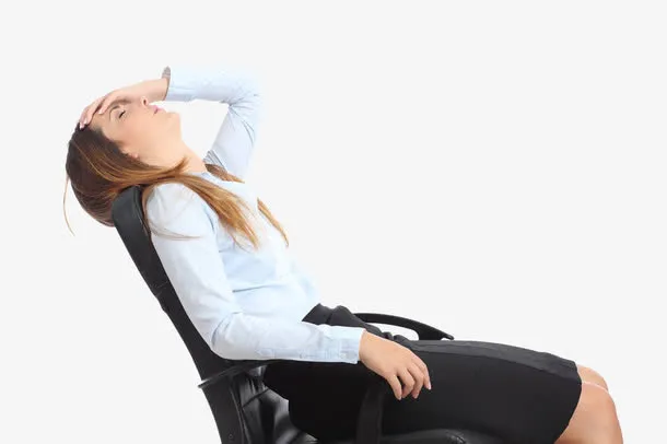 坐在椅子上的烦恼的人免抠