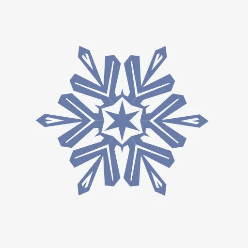 鳞片雪雪花片状矢量包体积1免抠