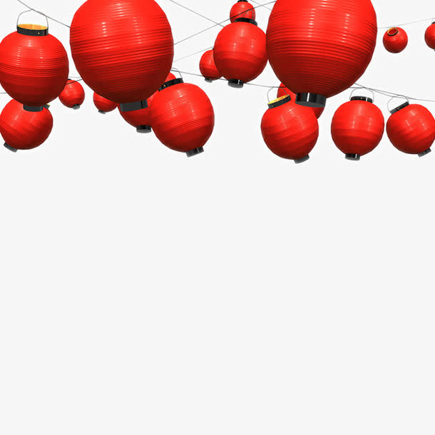 中国节庆红灯笼素材免抠