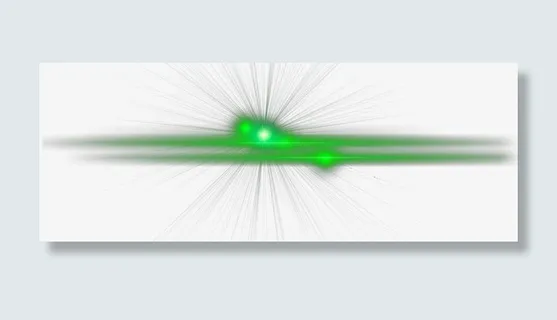 绿色科技光线素材免抠