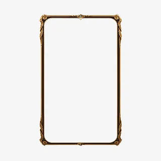 游戏重金属复古边框免抠