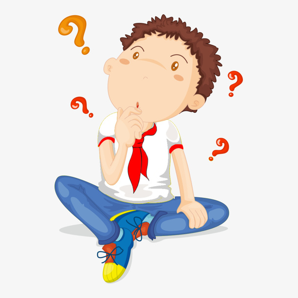 戴红领巾的新时代问题少年免抠