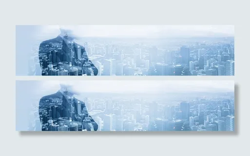大气城市建筑背景banner高清