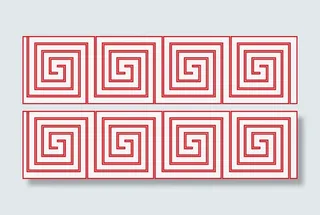 中国风复古花纹边框免抠