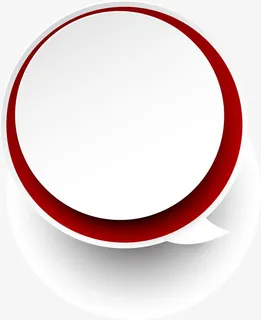 红色简约圆圈免抠