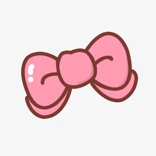 粉色蝴蝶结免抠