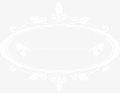 白色花纹边框免抠