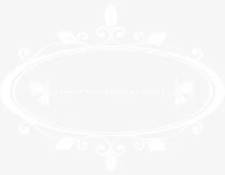 白色花纹边框免抠