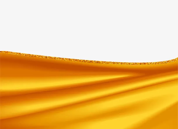 金色飘带免抠
