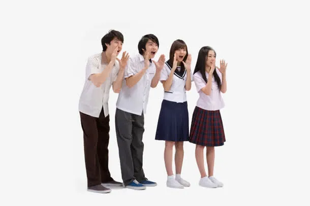 学生喊话免抠