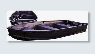 中国风木头小船装饰免抠