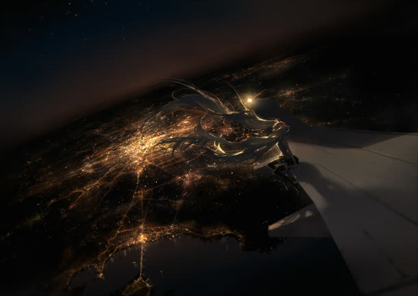 日式梦幻神兽宽屏免抠