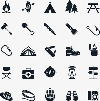 野营图标免抠