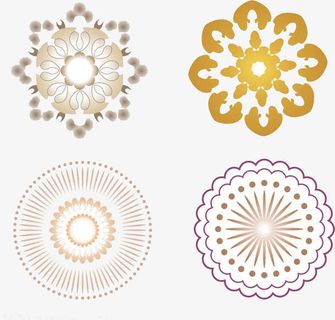 花环艺术底边免抠