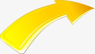 矢量立体黄色箭头免抠