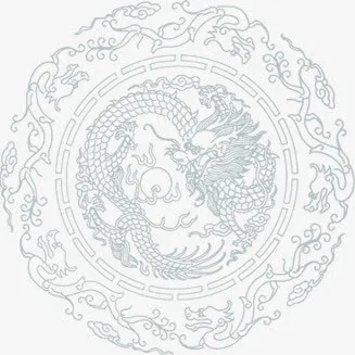 手绘龙医院展板设计免抠