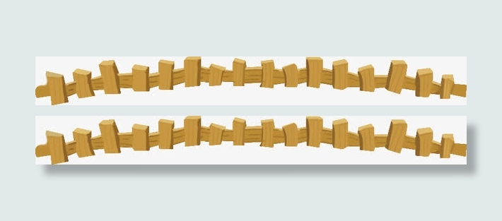 木质栏栅Q版H5界面免抠素材免抠