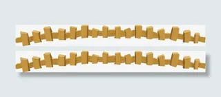 木质栏栅Q版H5界面免抠素材免抠