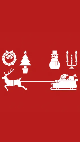 圣诞节红色H5背景高清