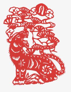 红色剪纸免抠 红色剪纸免抠