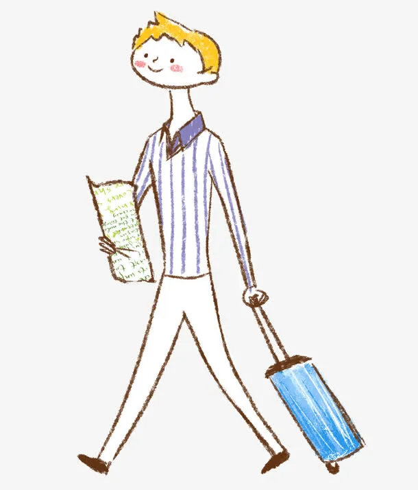 小男号插画免抠