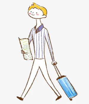 小男号插画免抠