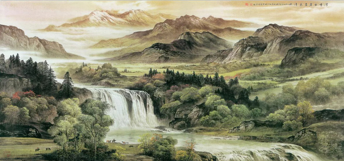 山水风景画高清