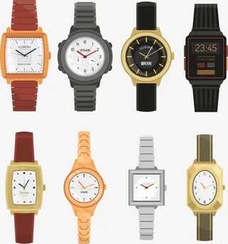 多款手表矢量免抠