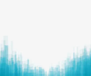 蓝色几何矩形群底边免抠