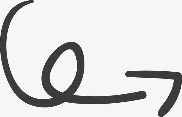 弯曲旋转箭头图免抠