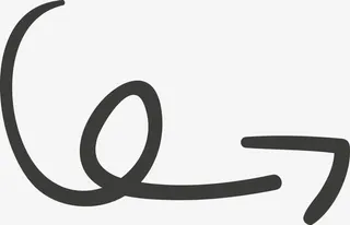 弯曲旋转箭头图免抠