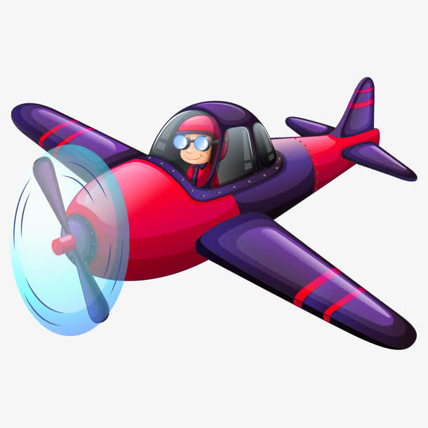 飞机 交通工具 卡通免抠