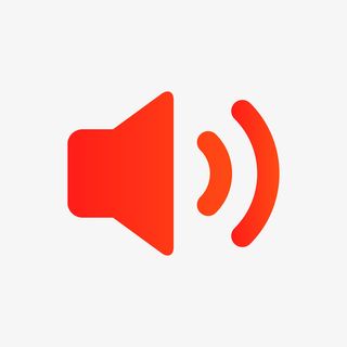 红色声音图标免抠图免抠