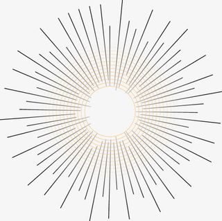 科技数码几何放射线免抠