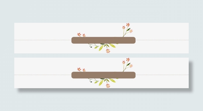 直线信息边框花草矢量图片免抠