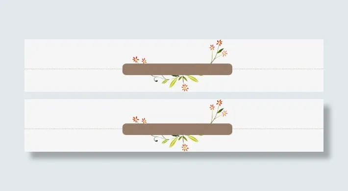 直线信息边框花草矢量图片免抠