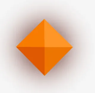 立体黄色几何体装饰免抠