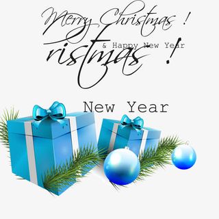 精美圣诞雪夜礼盒矢量素材免抠