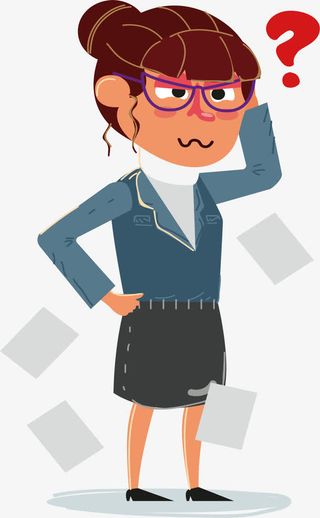 充满疑惑的烦恼女人免抠