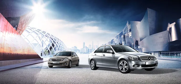 奔驰汽车展销海报高清