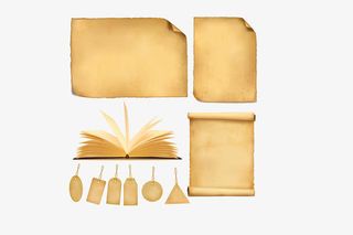 复古牛皮纹理免抠