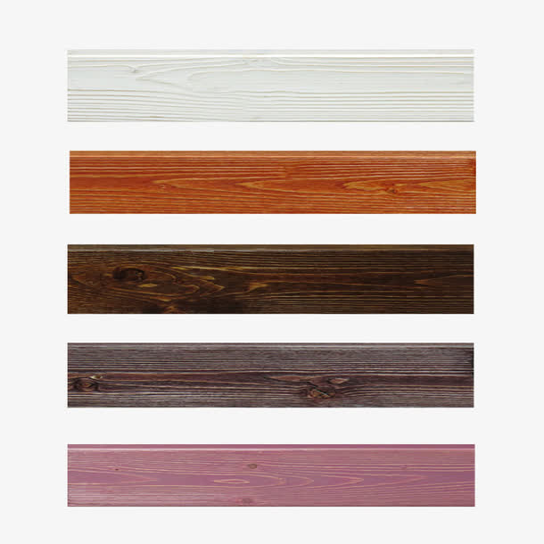 产品实物木质多色墙裙免抠