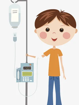 矢量人物病痛治疗免抠