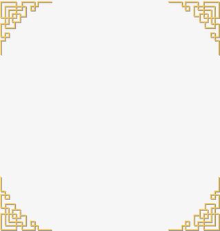 矢量中式边框免抠